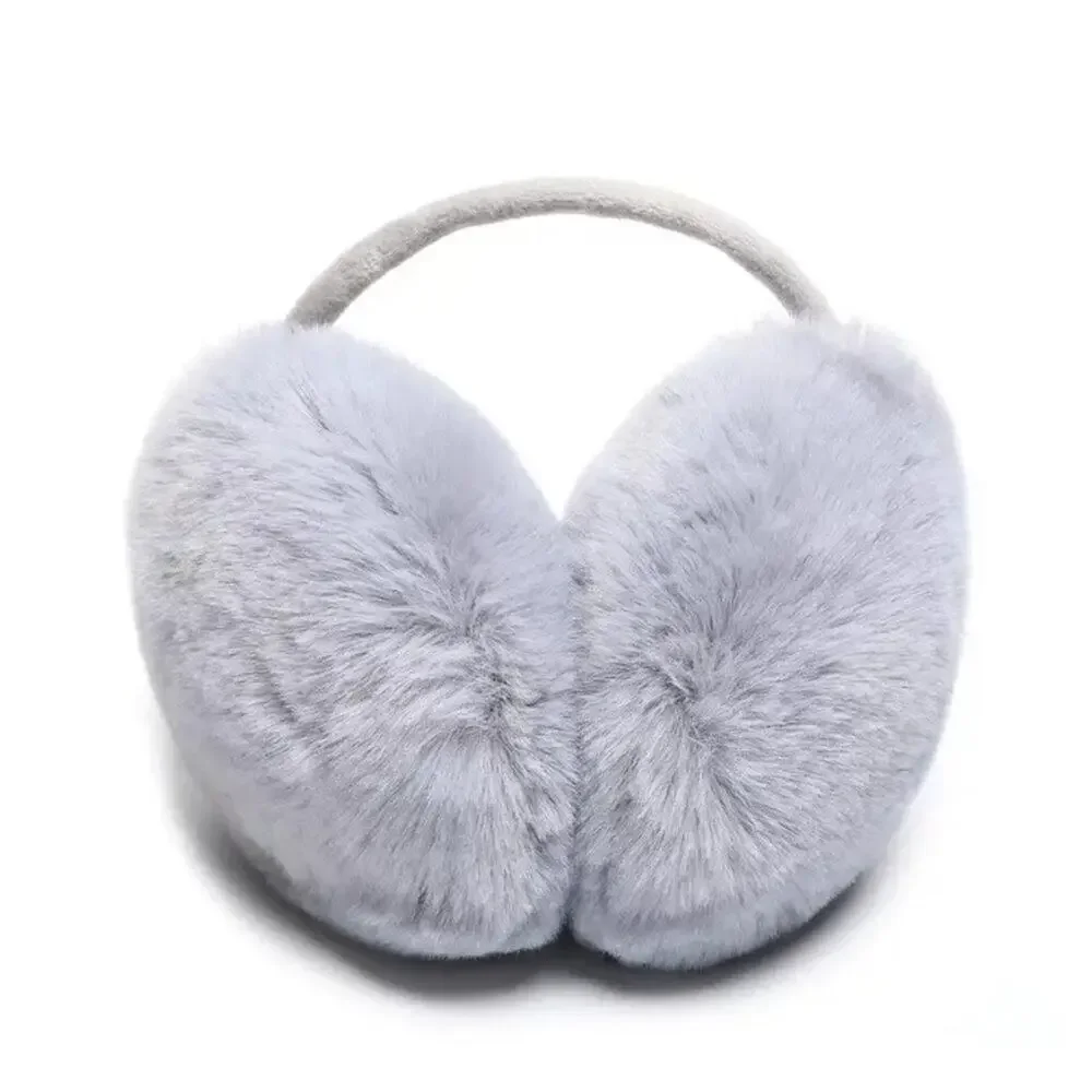 Winter Fluffy Comfortable Adjustable Earmuffs - Grey